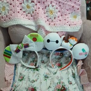 ♡Set Of 2 Buzz Light Year And Big Hero 6 Mickey Ears♡